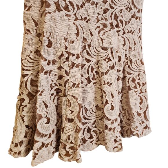 Free People Beautiful Dreamer Blush Lace Mini Dress or Tunic Top size XS - Picture 5 of 10